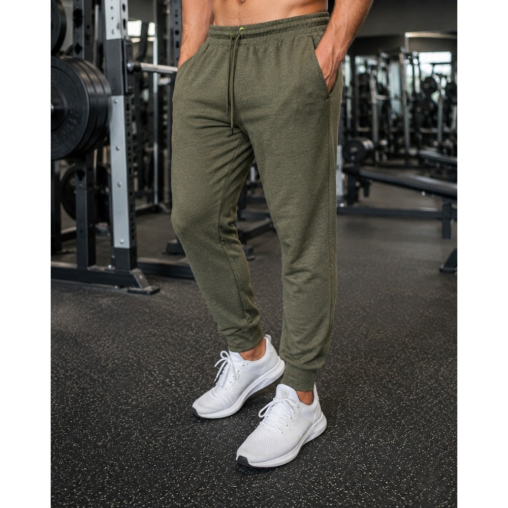 Athletic Works DriWorks Jogger Sweatpants Men's XL Olive Green Performance